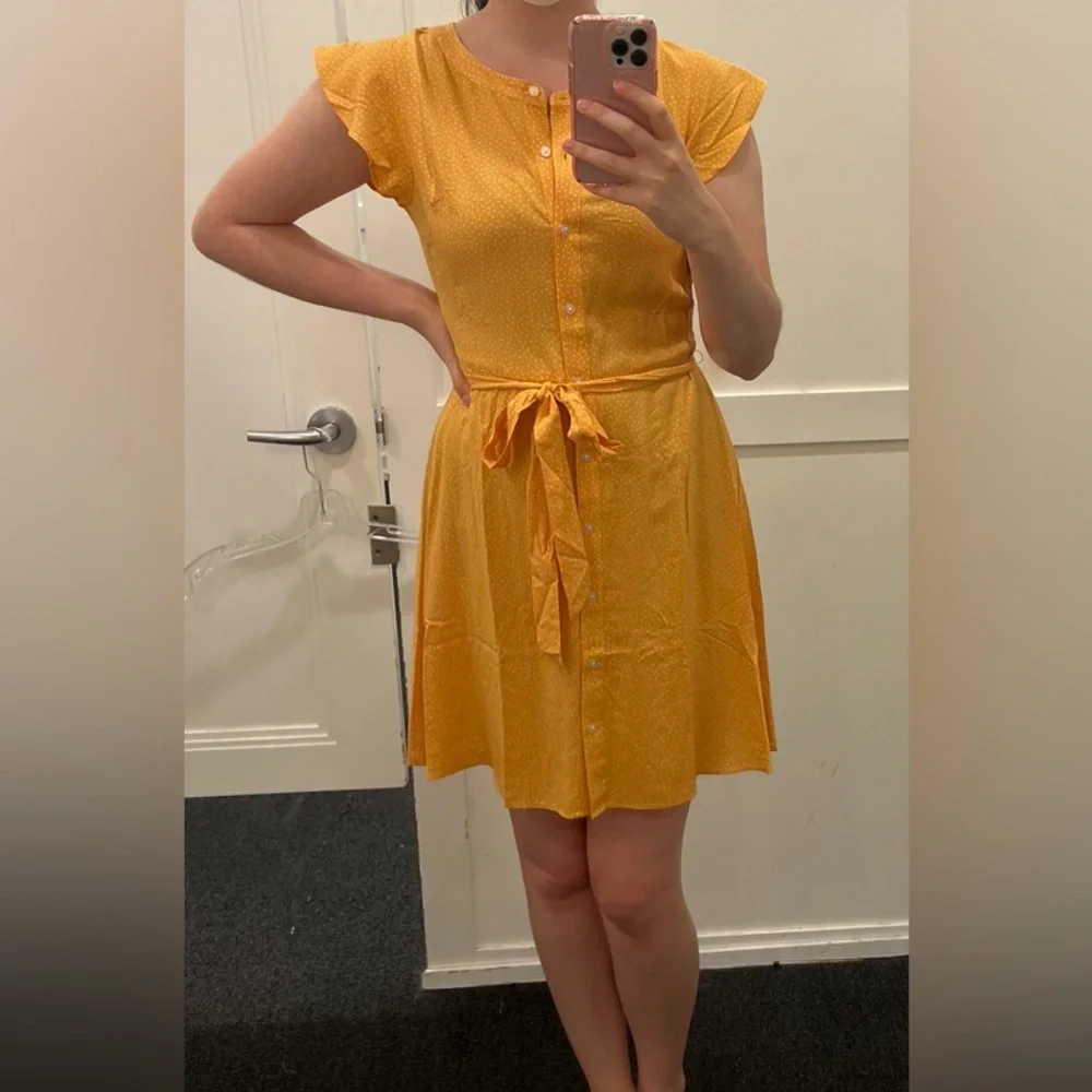 LOFT OUTLET YELLOW SHIRTDRESS - Picture 3 of 4